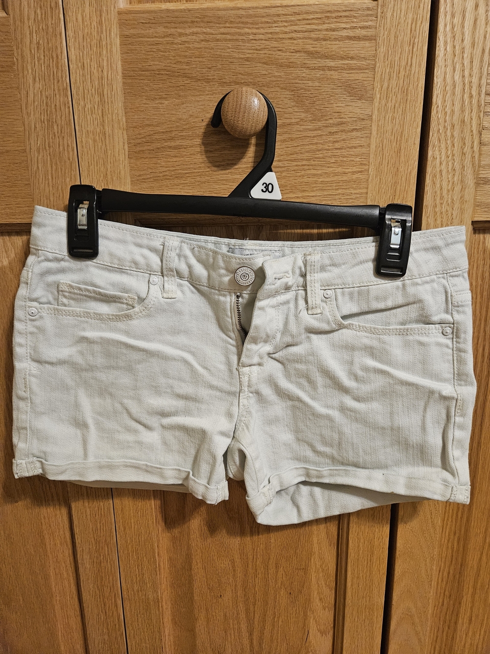 Aeropostale White Denim Jean Shorts